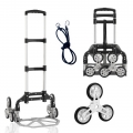Outmaster Folding Hand Truck, Portable Aluminum Design for Moving, Shopping, Travel, and Office Use.