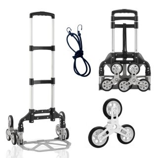 Outmaster Folding Hand Truck, Portable Aluminum Design for Moving, Shopping, Travel, and Office Use.
