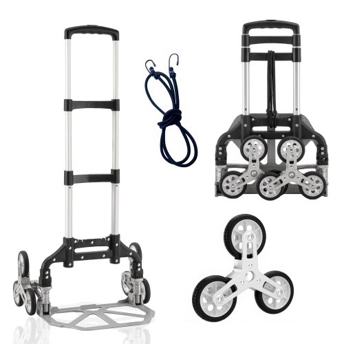 Outmaster Folding Hand Truck, Portable Aluminum Design for Moving, Shopping, Travel, and Office Use.