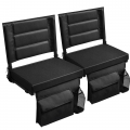 Stadium Seat for Bleacher with Backrest. Portable for Good for Bleachers, Camping (2pc)