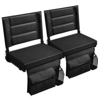 Stadium Seat for Bleacher with Backrest. Portable for Good for Bleachers, Camping (2pc)