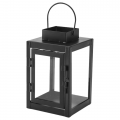 ECOZZONE Decorative Candle Lantern - Retro Metal Candle Lantern, Versatile Party Atmosphere Black.