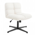 ECOZZONE Criss Cross Chair,Soft Seat Cushion,No Wheels,Height Adjustable,Suitable for Office,Home